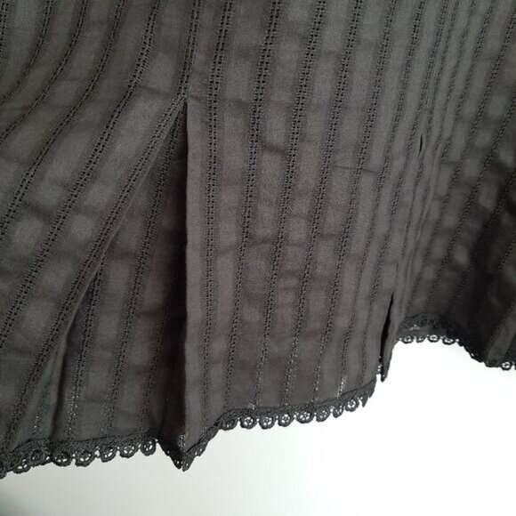 FRANCESCA MAMMOLITI Sleeveless Babydoll Scoop Neck Dress Black Sz 10 - Picture 7 of 16